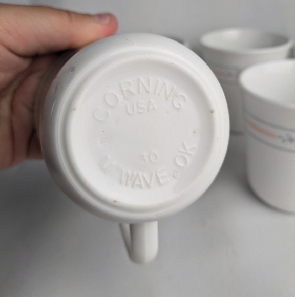 BUNDLE Of 5 Corelle Dinning Apricot Grove Coffee Mug CORNINGWARE USA Vintage 90 - Picture 4 of 8